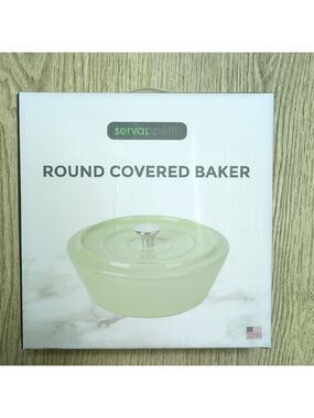 Servappetit Round Covered Baker Pastel Green